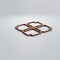 Ekena Millwork Extra Small Englewood Decorative Fretwork Wood Wall Panels, Hickory, 7 3/8"W x 7 3/8"H x 3/8"T WALW08X08X0375EWDHI - alternate 2